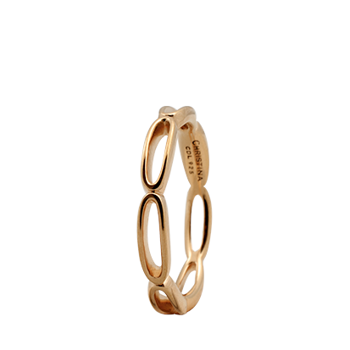 Christina Collect gold plated collector ring - Big Bubbles
